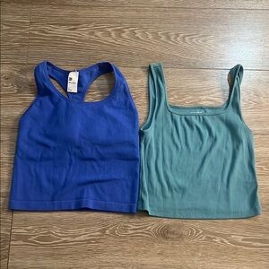 Blue Cropped Tank Top Bundle